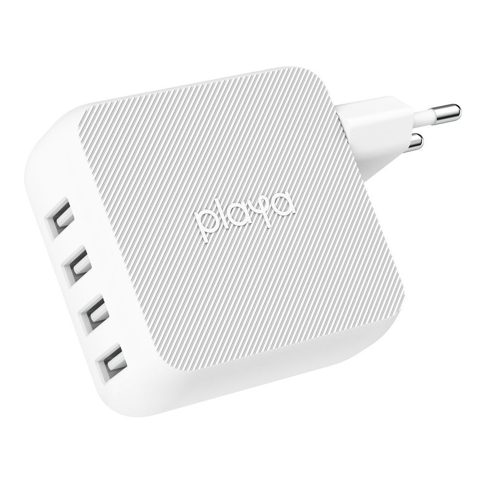 

Belkin Сетевое ЗУ Playa by Belkin Home Charger 40W 4хUSB 2.4A, white