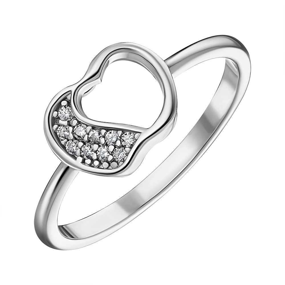 

Серебряное кольцо с фианитами 000148697 18.5 размера