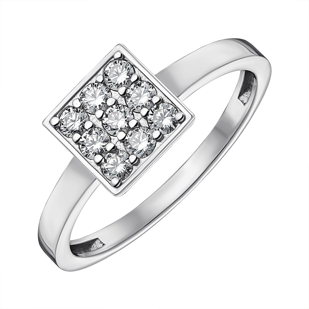 

Серебряное кольцо с фианитами 000148654 16 размера