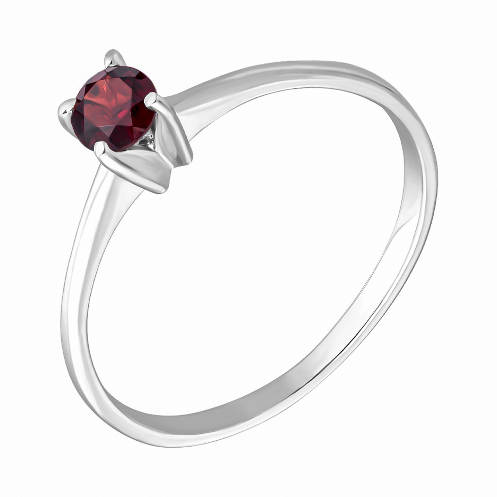 

Серебряное кольцо с гранатом 000134854 17.5 размера