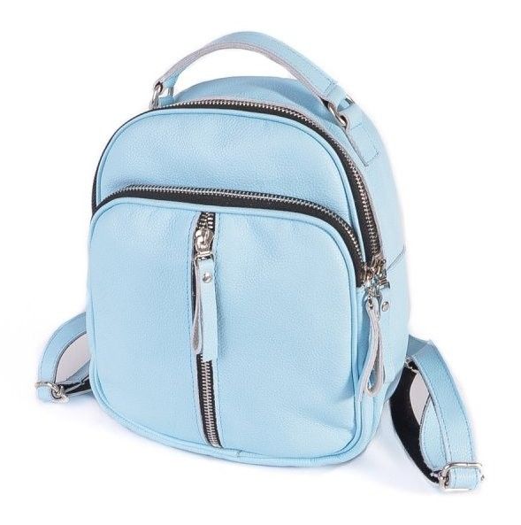 

Женская кожаная сумка-рюкзак Камелия М242 bright blue