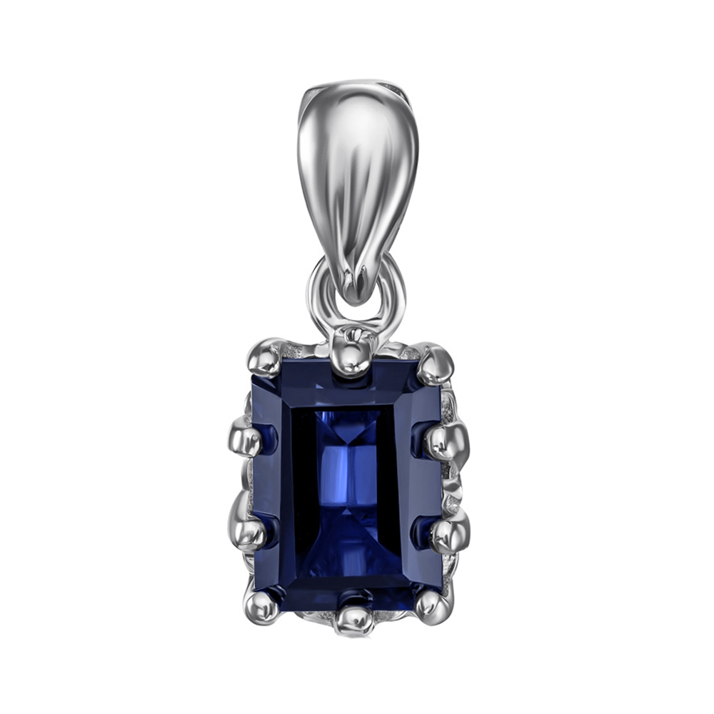 

Серебряная подвеска с сапфиром 000135389