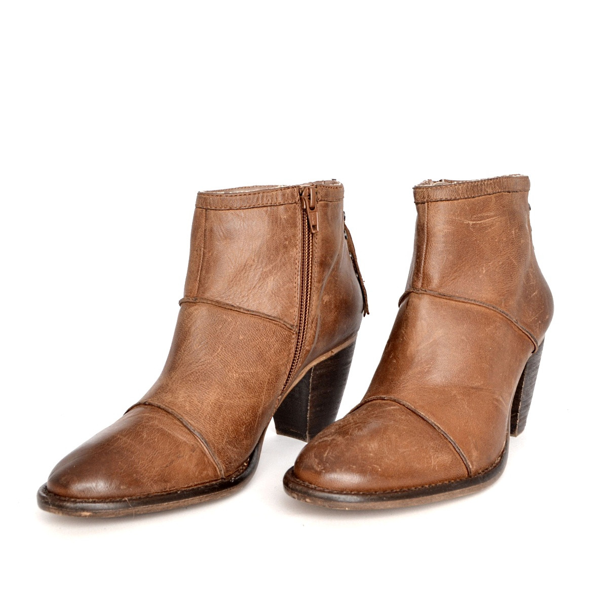 

Ботильоны женские коричневые кожаные Steve Madden, 39