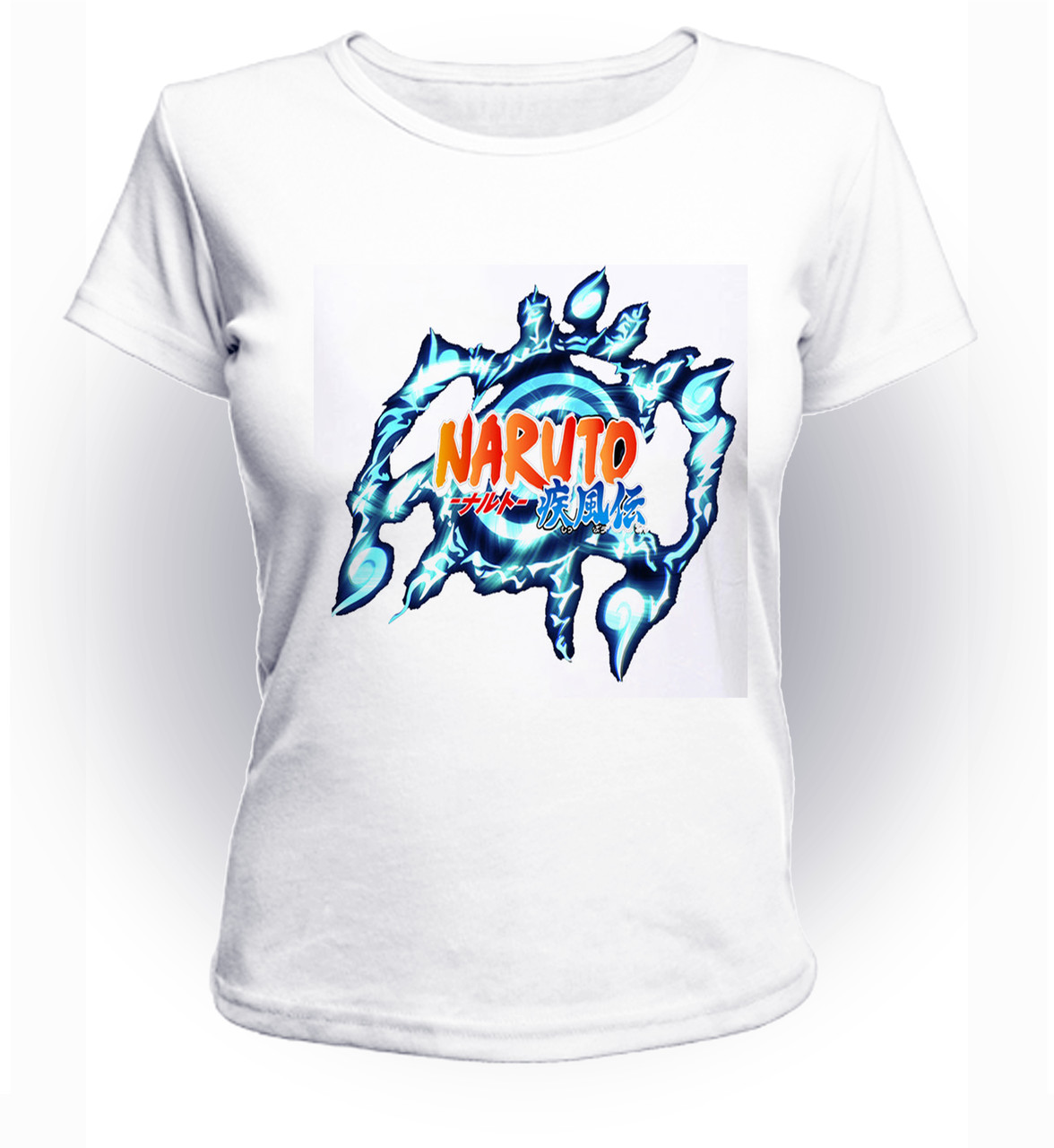 

Футболка GeekLand Наруто Naruto logo blue art NR.01.051 (FU21NR.01.051/girl-86)