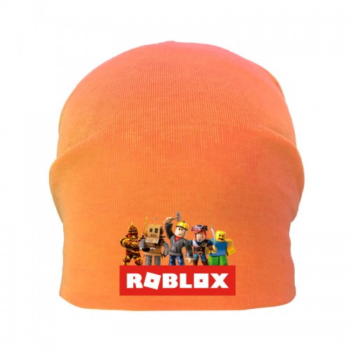 

Шапка детская Роблокс оранжевая (Roblox -001) 54-56 см