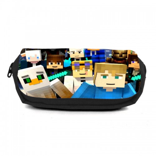 

Школьный пенал Майнкрафт органайзер универсальный (Minecraft-0023-black) черный