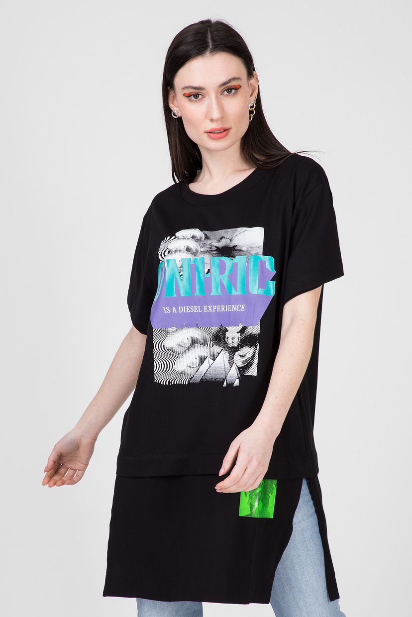 

Женская черная футболка T-SHALIE Diesel XS 00SENH 0HAXP