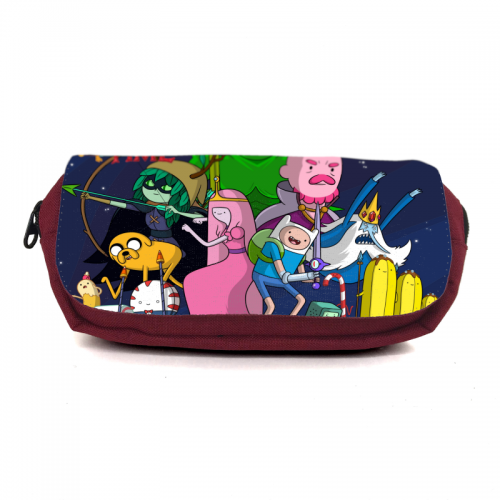 

Школьный пенал Время приключений органайзер универсальный (Adventure time-002-1-red) красный