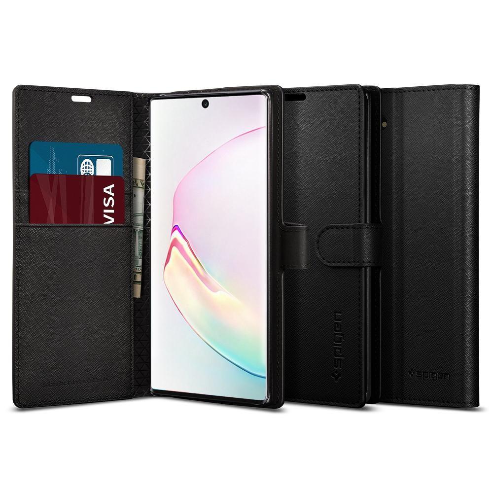 

Чехол-книжка Spigen Wallet S для Samsung Galaxy Note 10 Black