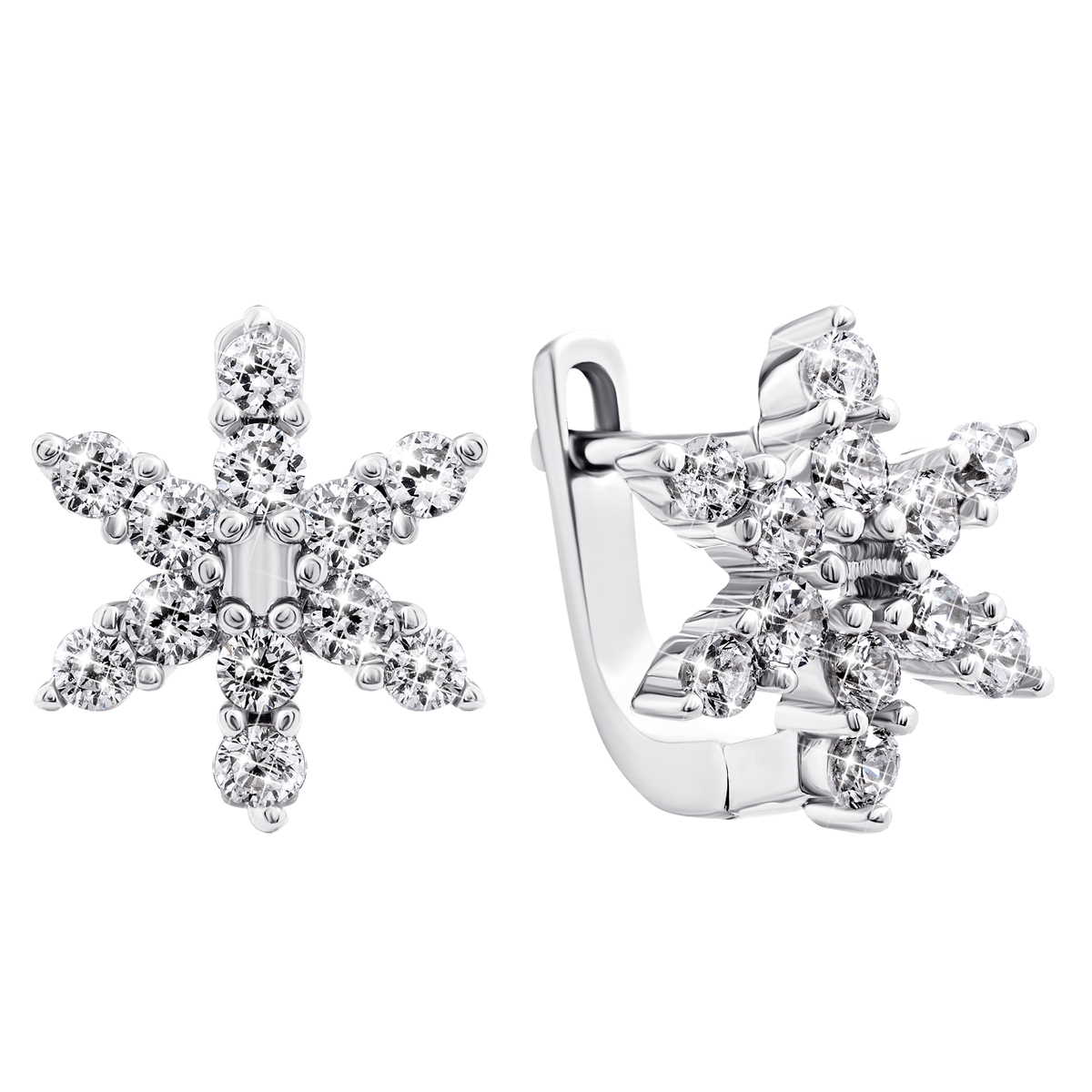 

Серебряные серьги с фианитами 7EA92868