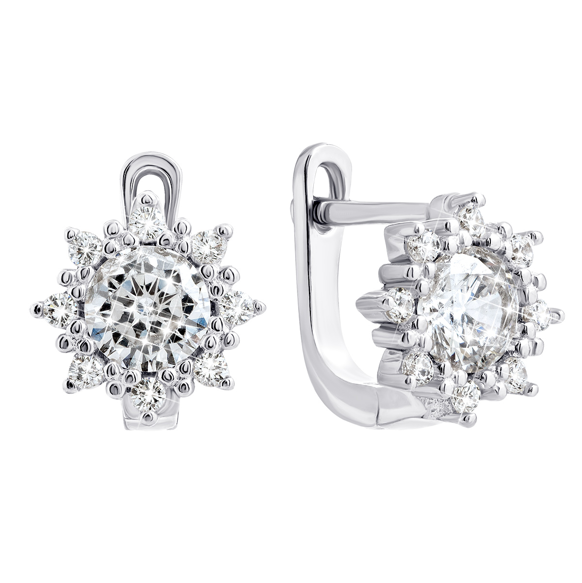 

Серебряные серьги с фианитами 1EA81190-E/12/1
