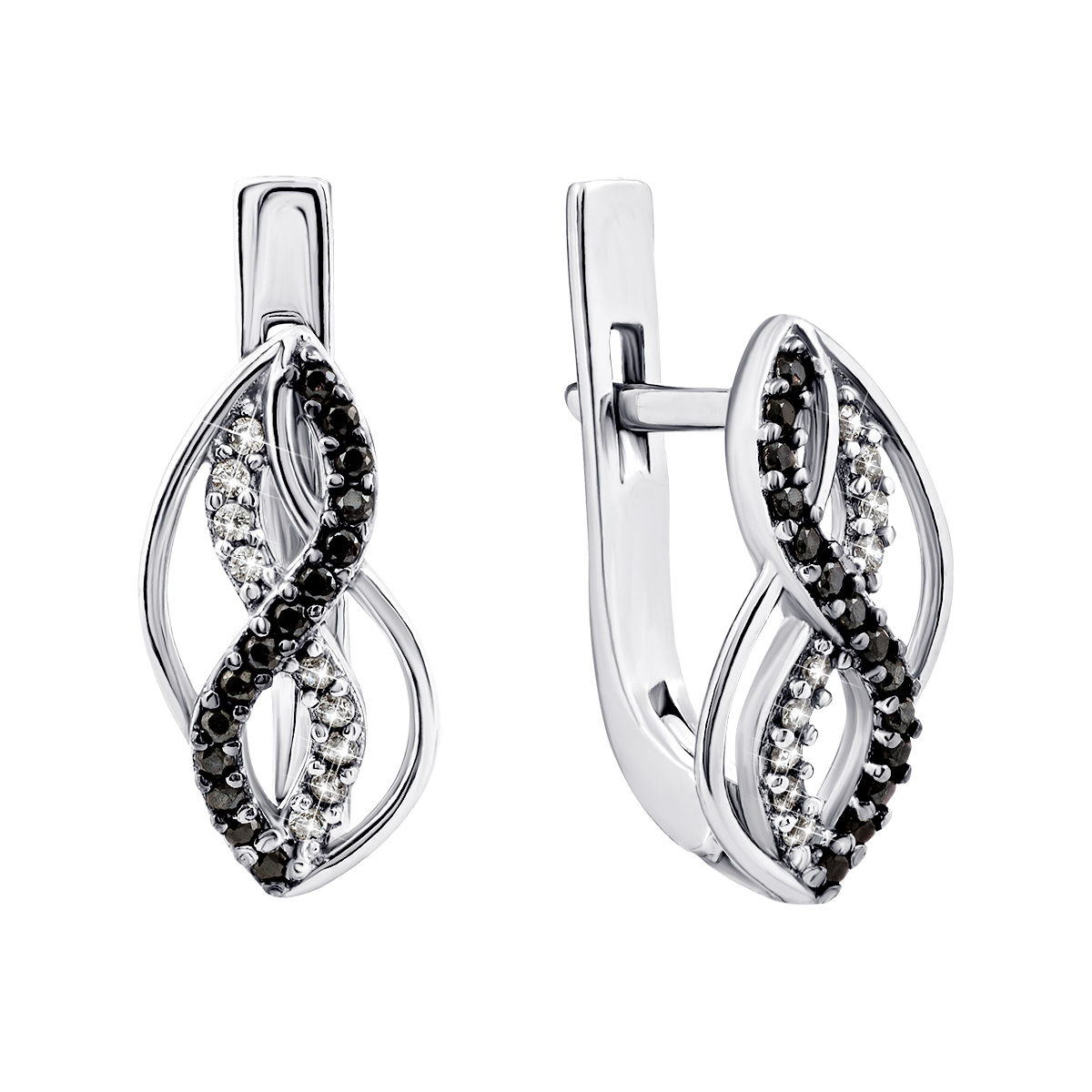 

Серебряные серьги с фианитами 2748/9р-CZ