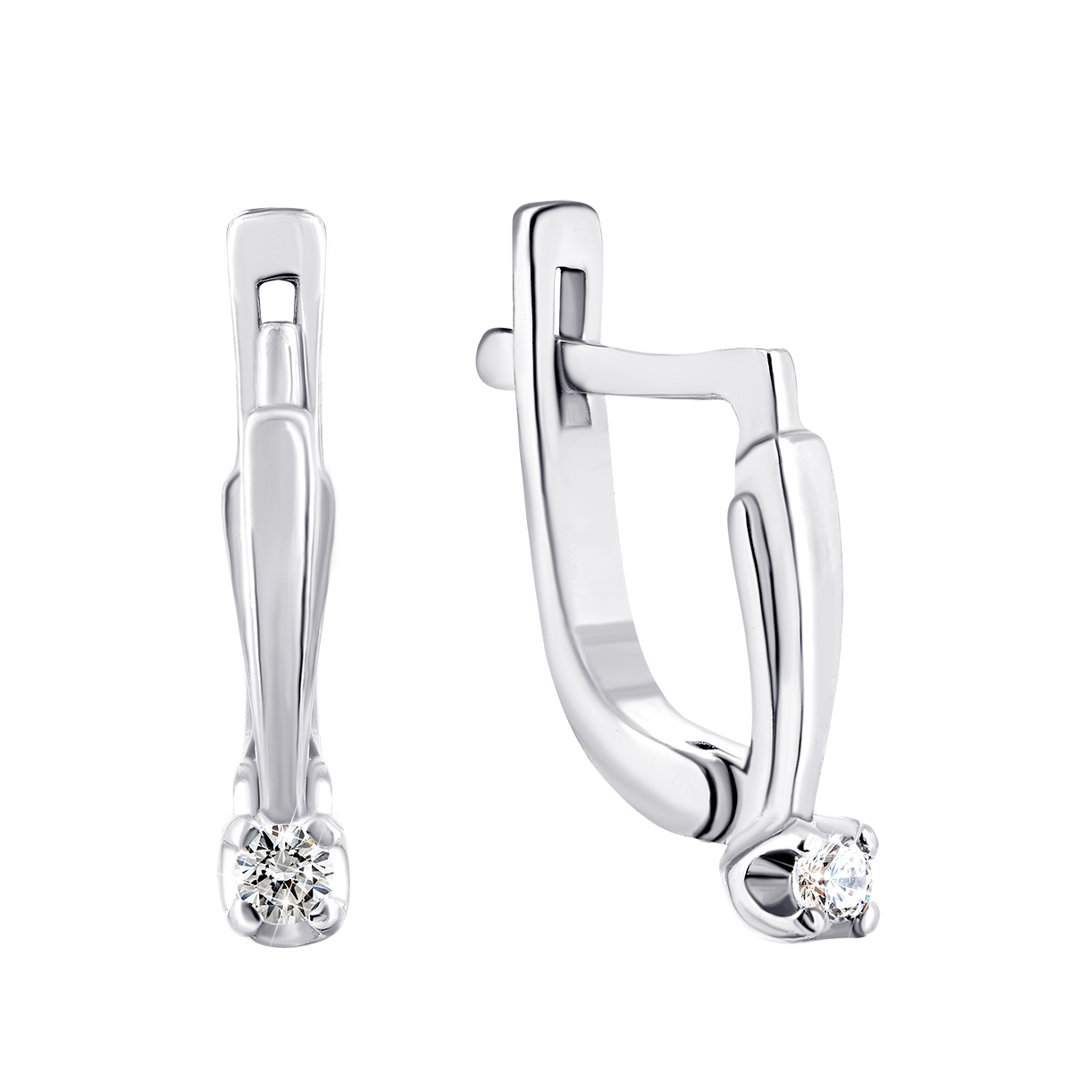 

Серебряные серьги с фианитами 2262/1р-CZ