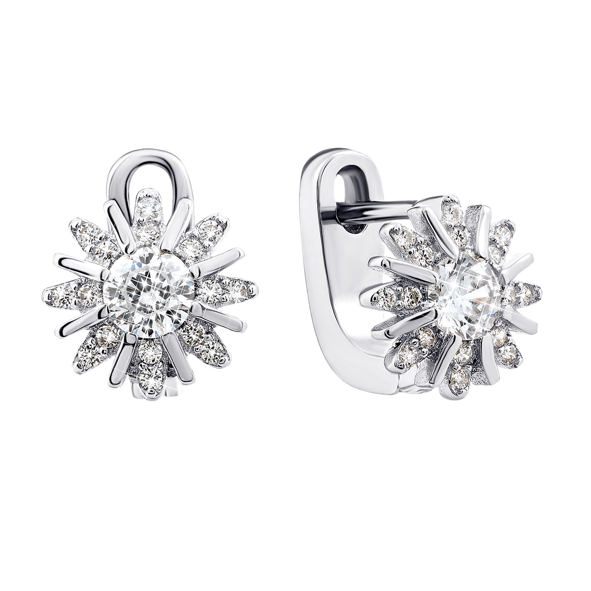 

Серебряные серьги с фианитами 1EA81243-E/12/1