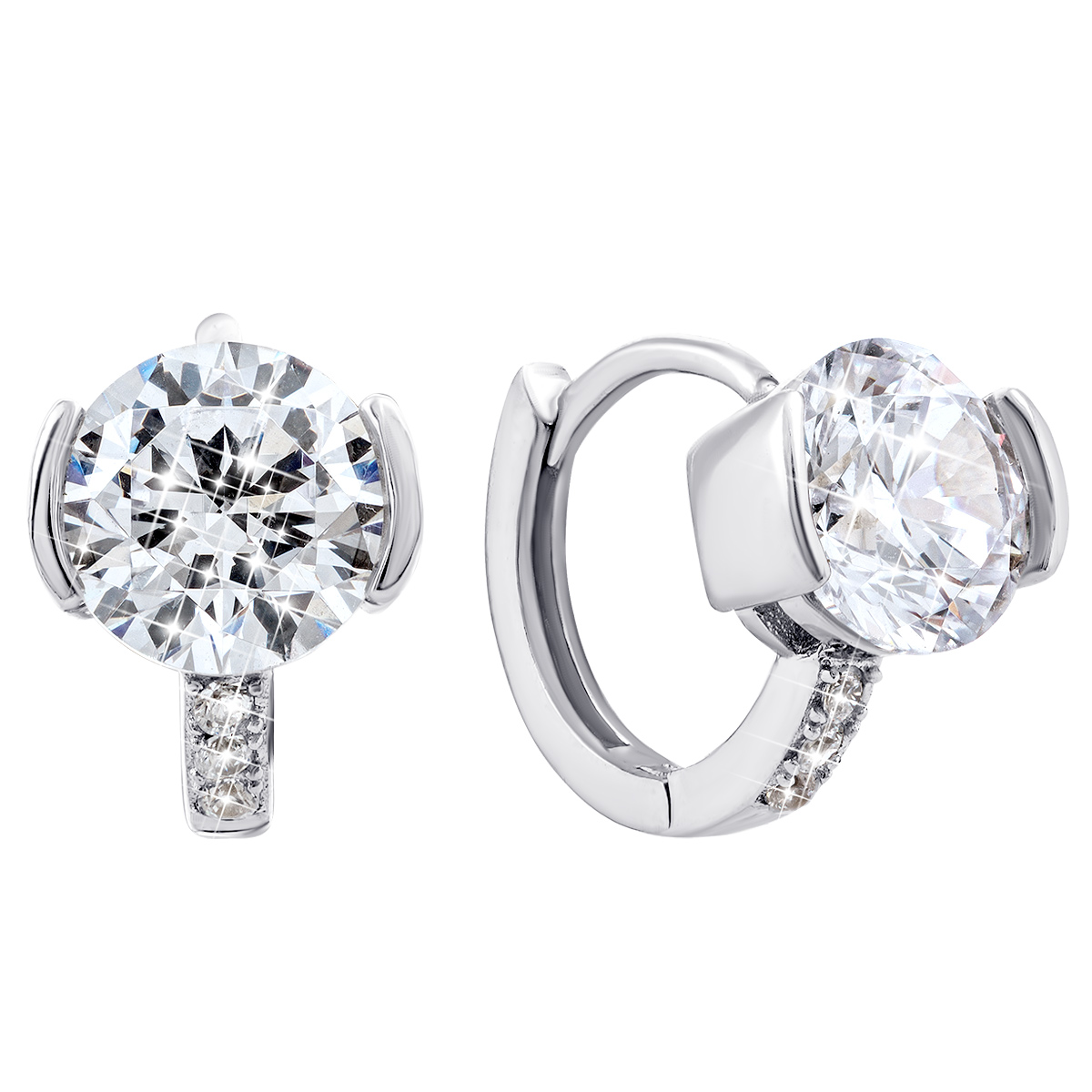 

Серебряные серьги-конго с фианитами 1EA93753