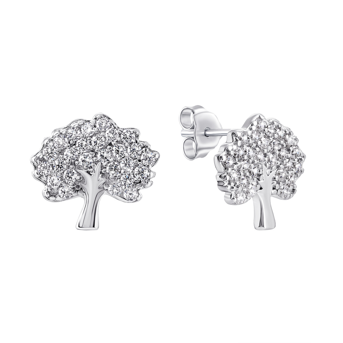 

Серебряные пуссеты Дерево с фианитами ASE02988