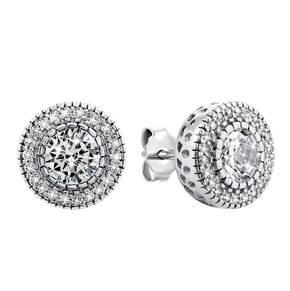 

Серебряные пуссеты с фианитами ASE01155