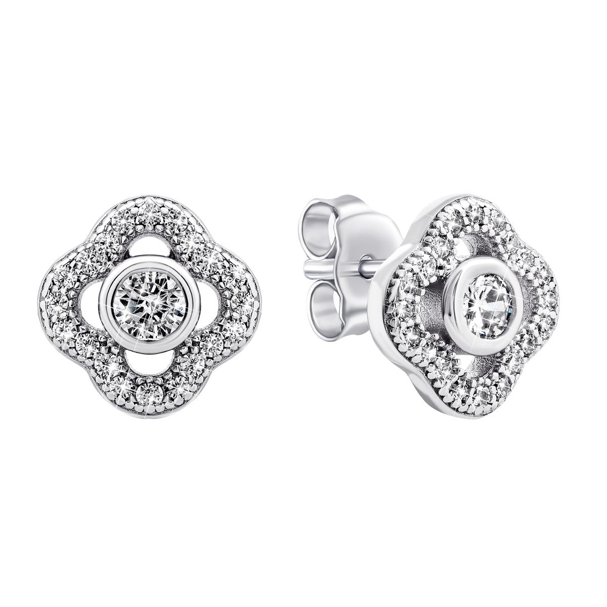 

Серебряные пуссеты с фианитами TE037303