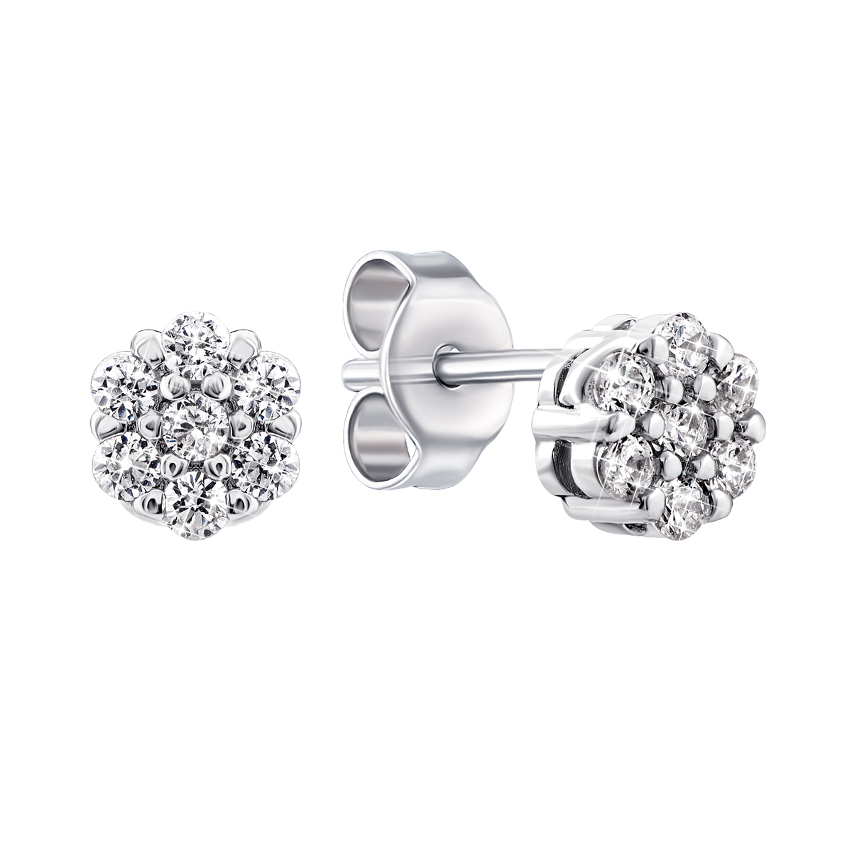 

Серебряные пуссеты с фианитами PESS0466-5.5