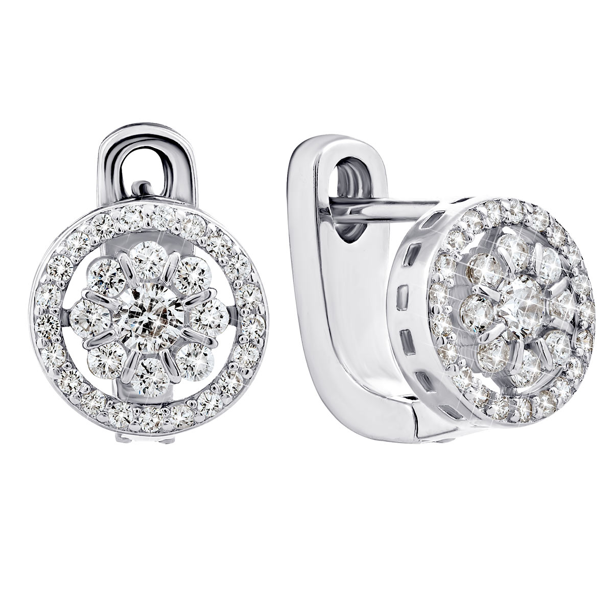

Серебряные серьги с фианитами 7EA93594