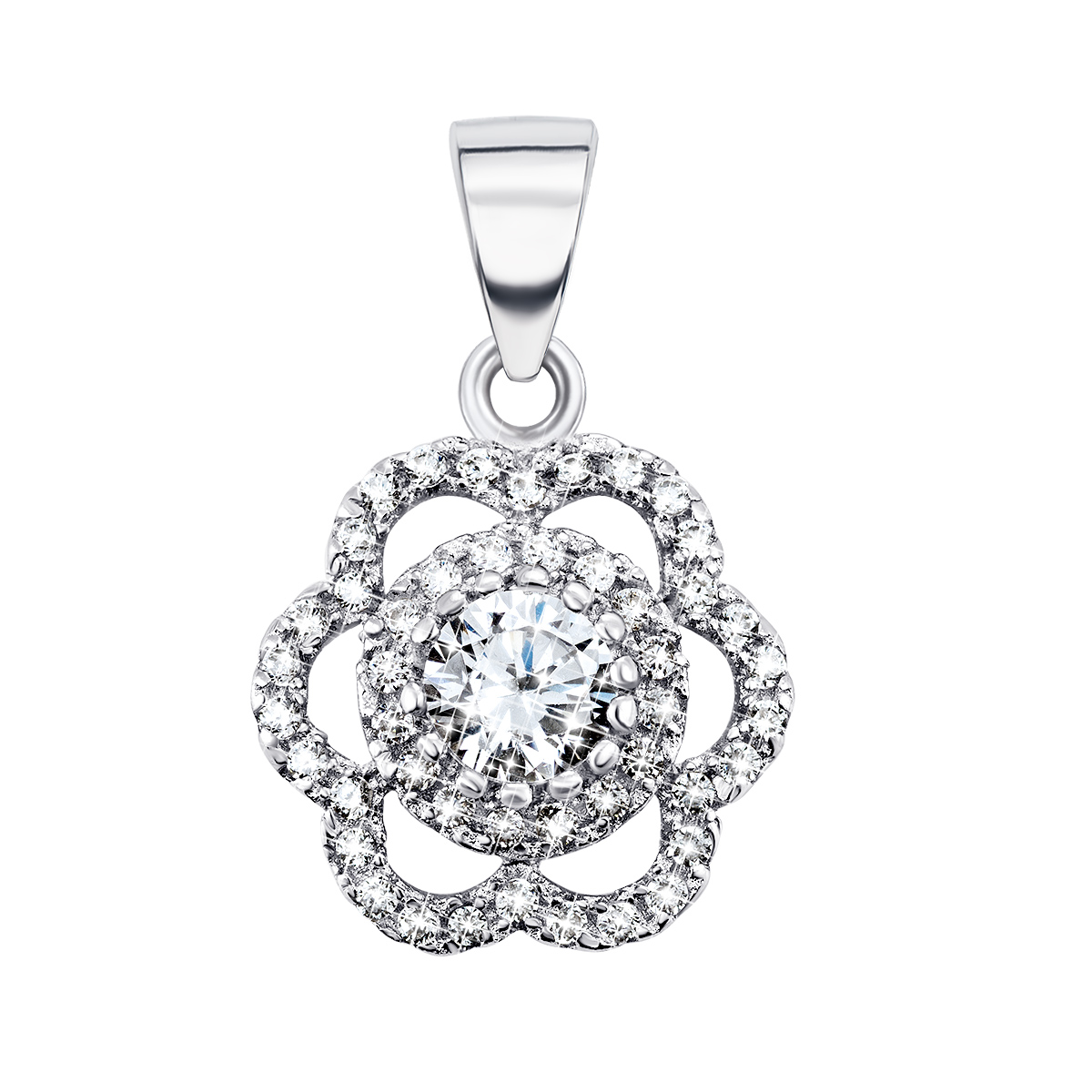 

Серебряная подвеска с фианитом 1SE61503-P