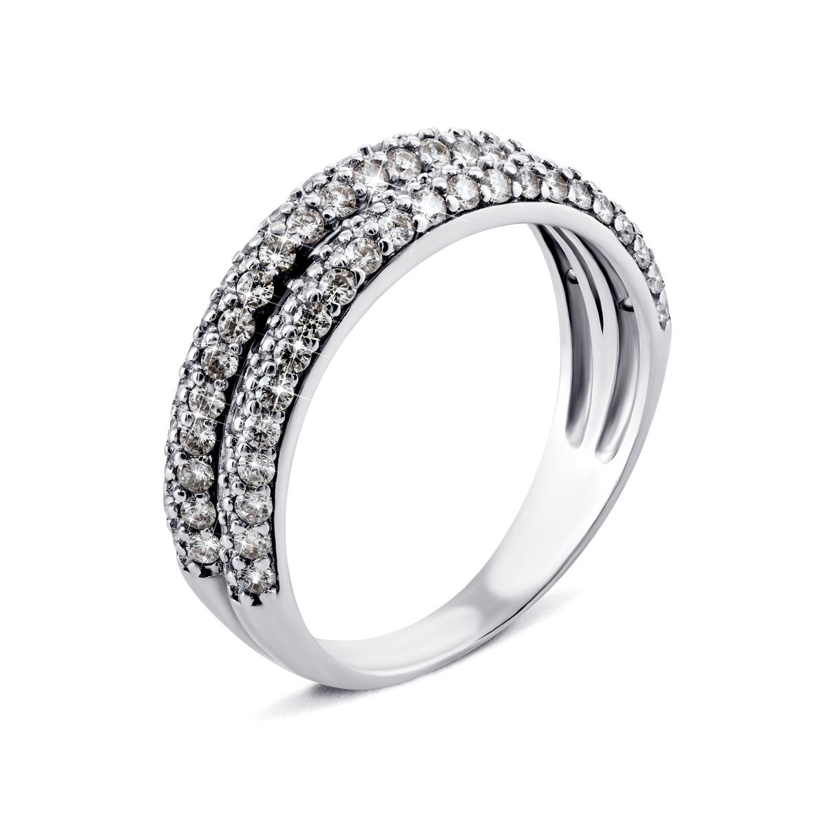 

Серебряное кольцо с фианитами 20 размер 1020/1р-CZ