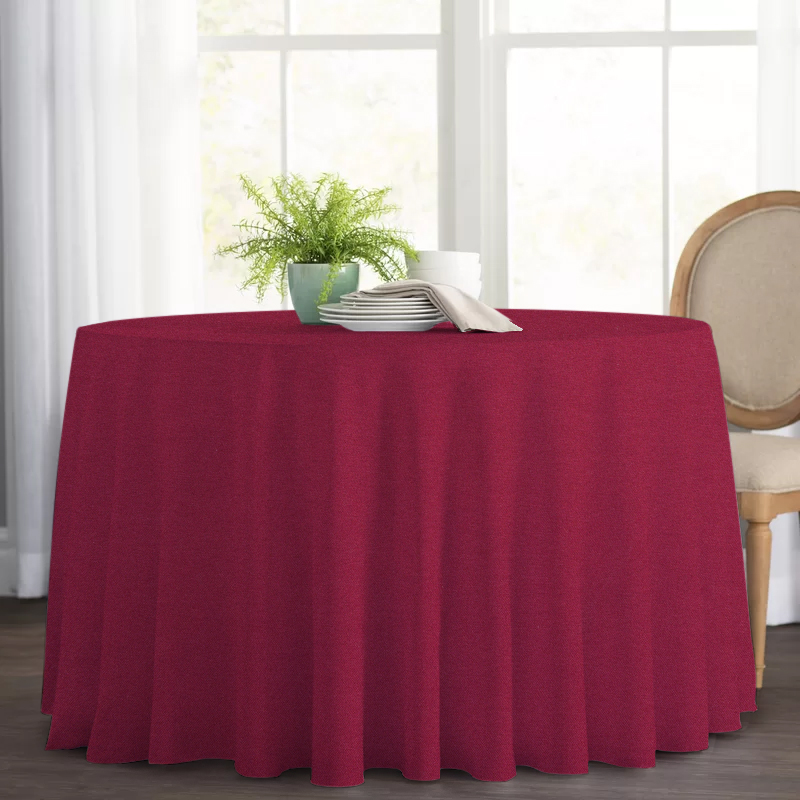 

Круглая cкатерть Time Textile Kanzas Wine Бордовый TT129325 Ø140 см