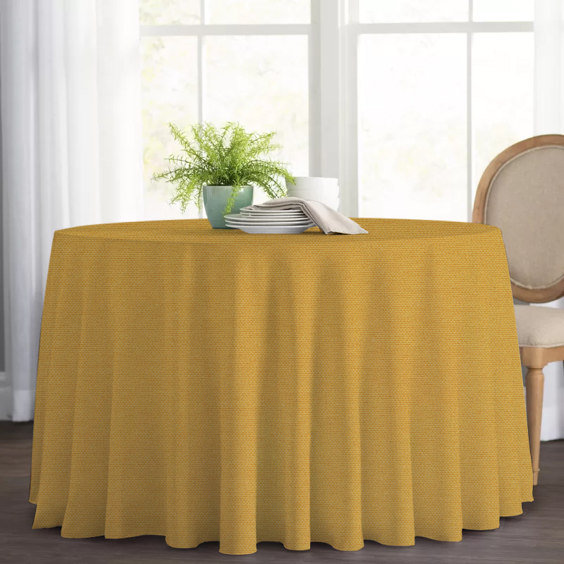 

Круглая cкатерть Time Textile Kanzas Honey Желтый TT129318 Ø140 см