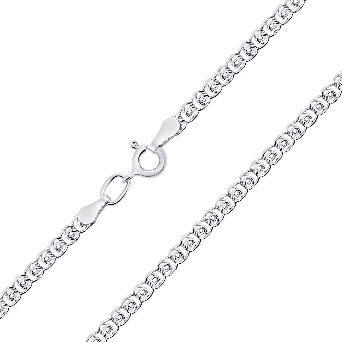 

Серебряная цепочка 45 размер 12014