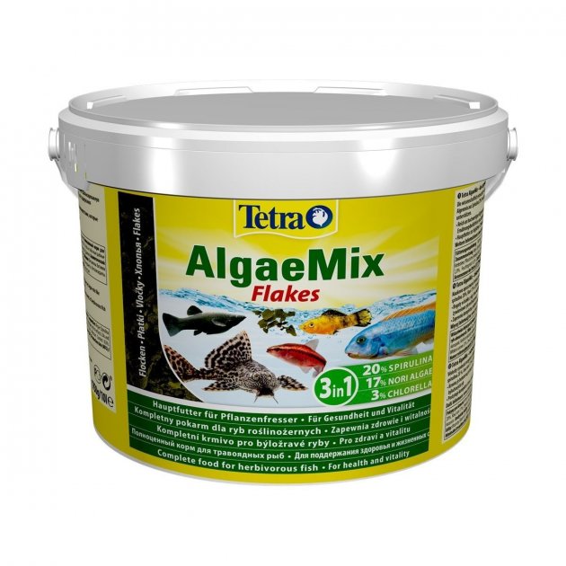 

Корм Tetra Algae Mix для травоядных аквариумных рыб в хлопьях 10 л (284746)