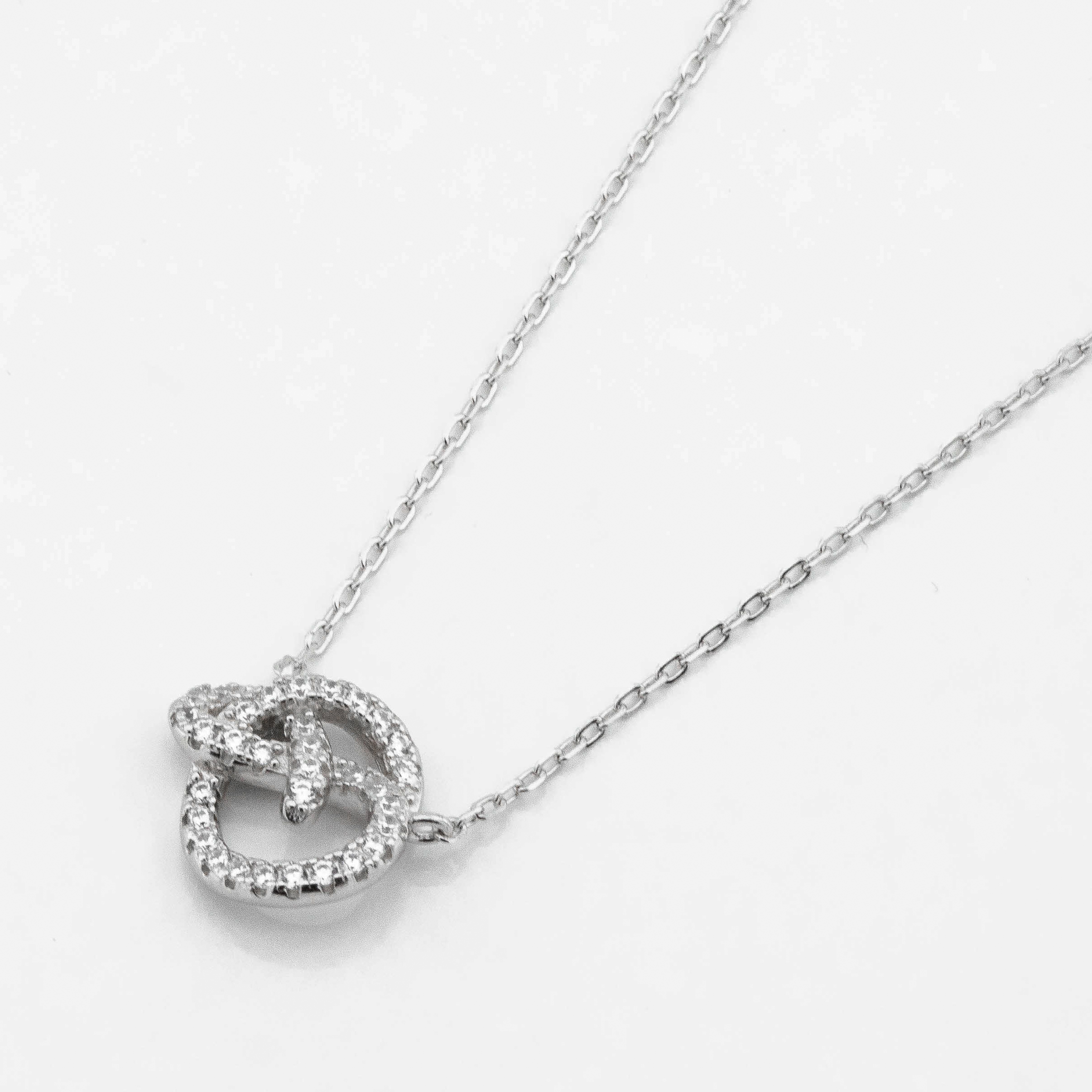 

Серебряное колье с фианитами ko14604 Диамант