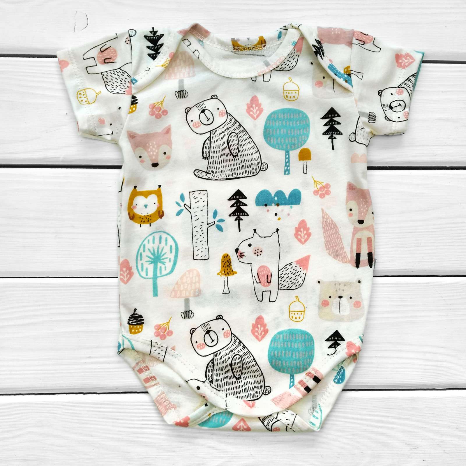 

Боди-лодочка Dexter`s forest с коротким рукавом 68 см разноцветный