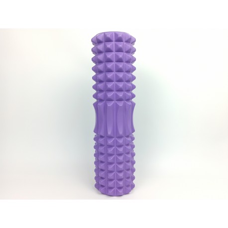 

Ролик массажный с выемкой 45 см FitMagic Special Spike для спины мышц тела фиолетовый