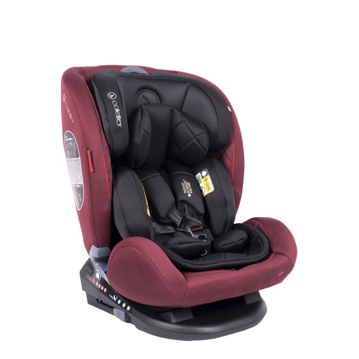 

Автокресло Coletto Cascade группа 0+/1/2/3 (0-36 кг) с системой Isofix + ремень Top Therher Красный