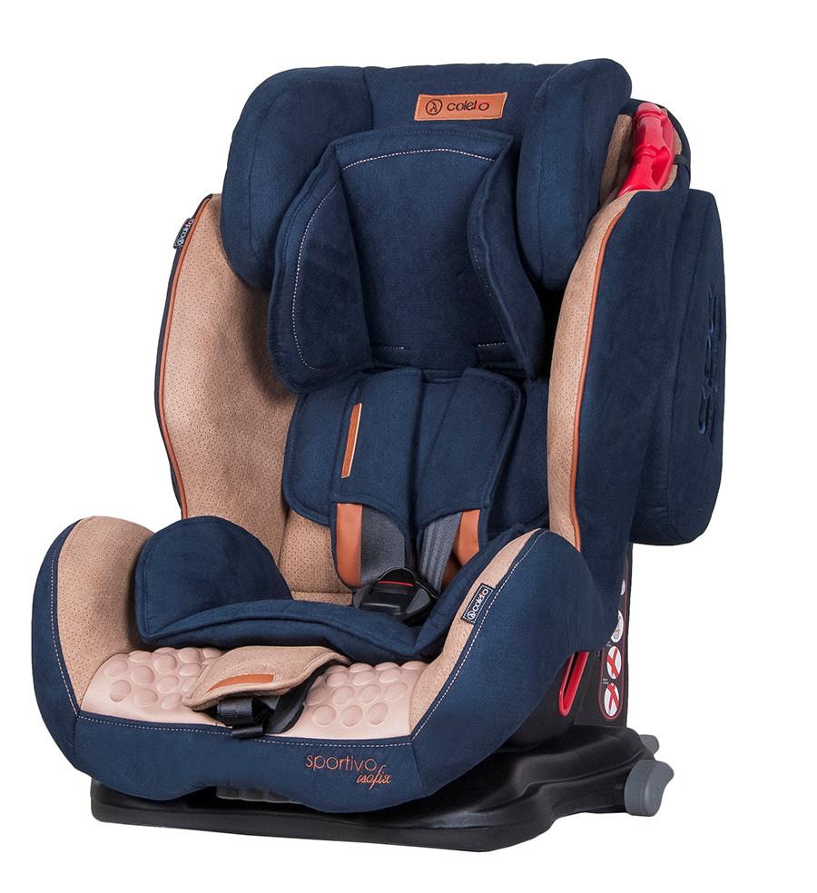 

Детское автокресло Isofix 9-36 кг до 12 лет, группа І-ІІ-ІІІ с регулировкой наклона спинки Coletto Sportivo, синее (7986)