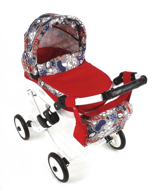 

Игрушечная детская коляска для куклы Adbor Lily 23, 70х45х60 см., красная