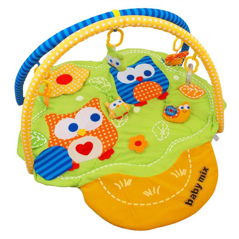 

Детский развивающий коврик складной с дугами Baby Mix Дерево с совами, 110х100 см.