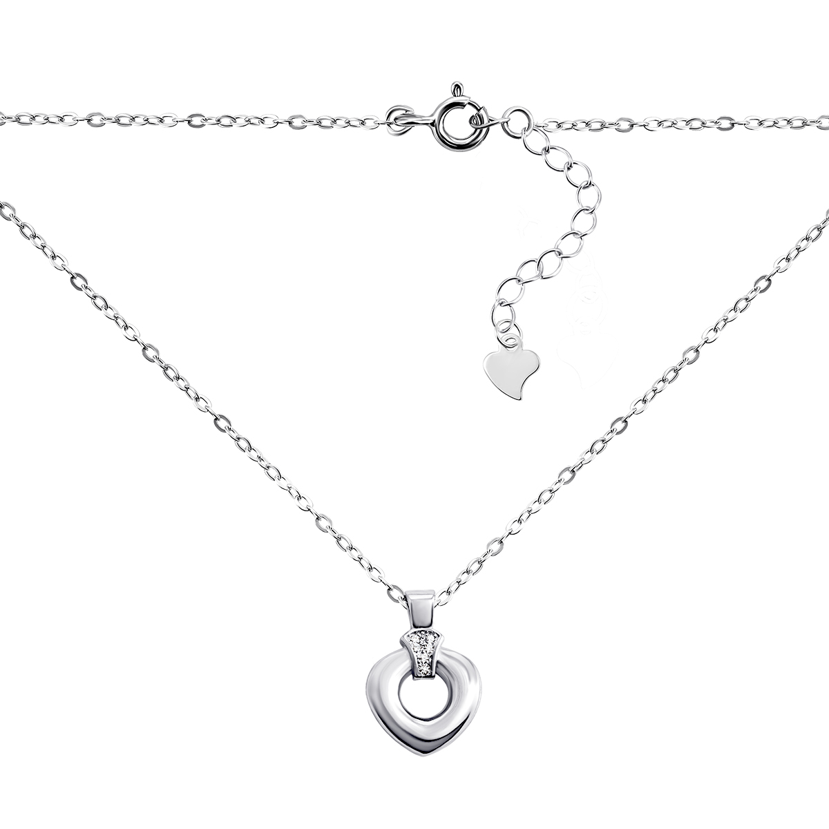 

Серебряное колье Сердце 1NE40507
