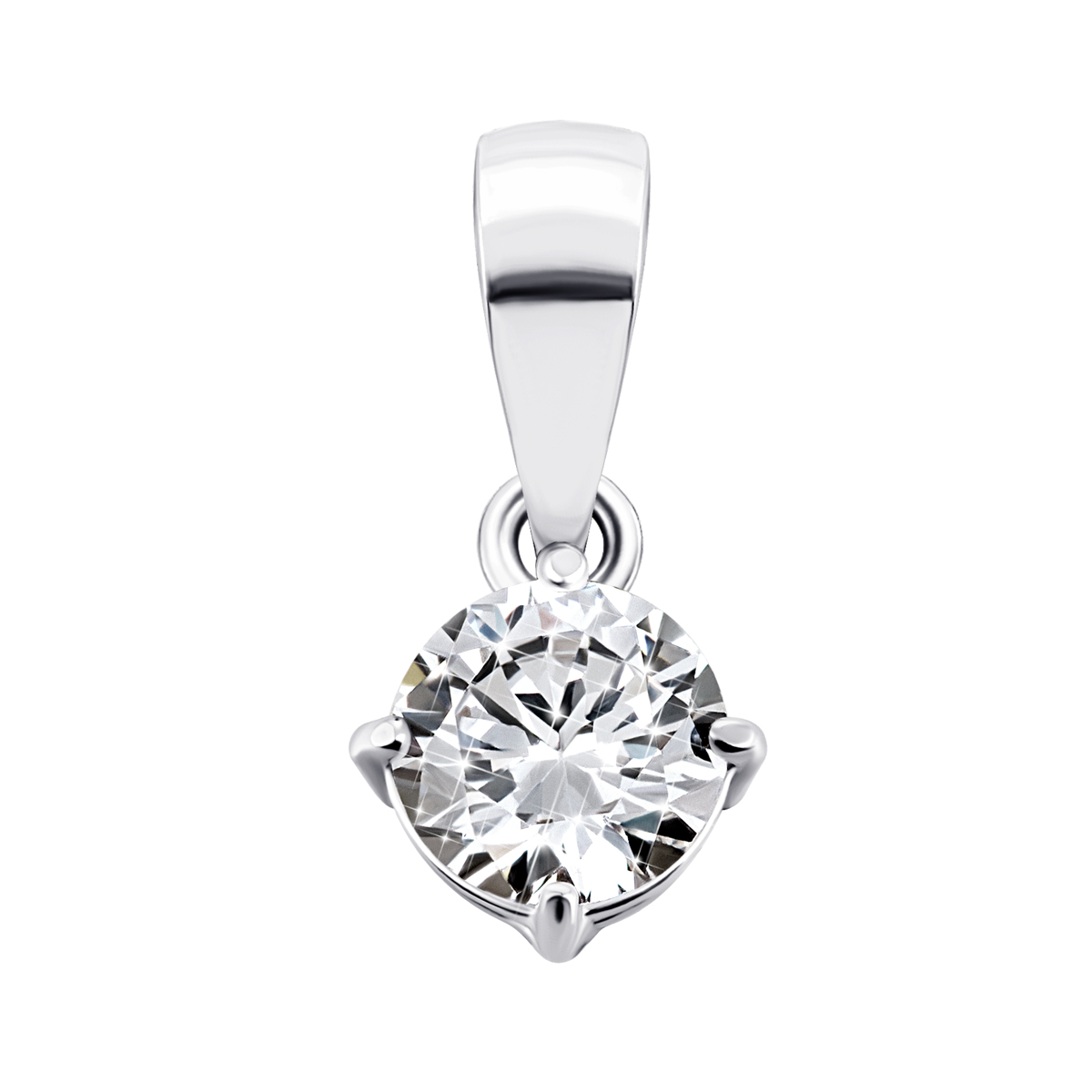 

Серебряная подвеска с фианитом 930074б