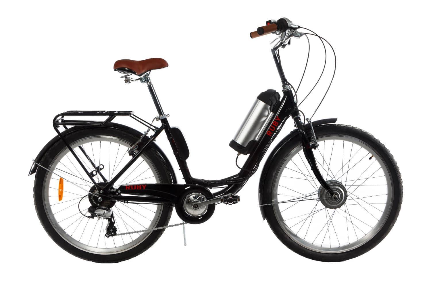 

Электровелосипед женский Dorozhnik RUBY 36V 10AH 350W передний привод черный (RUBBL)