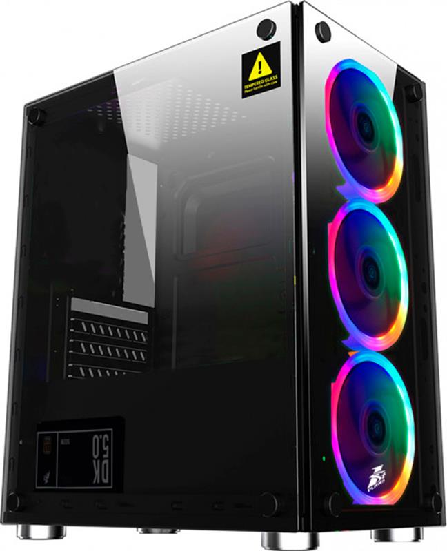 

Корпус 1stPlayer X2-3R1 Color LED Black без БП