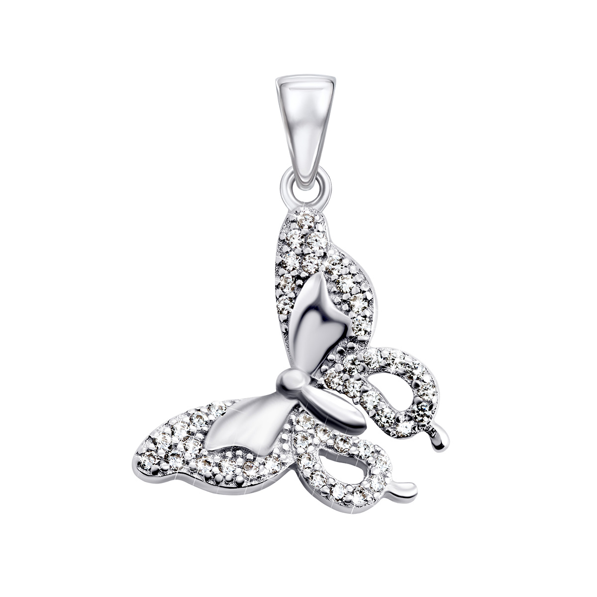 

Серебряная подвеска Бабочка с фианитами TP079707