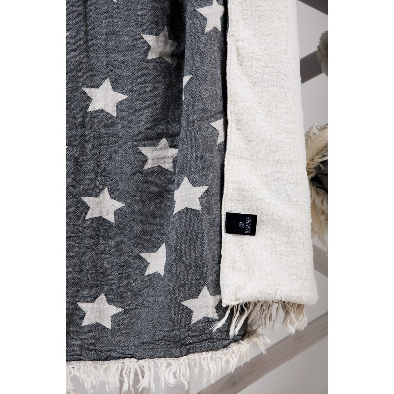 

Плед микроплюш Barine - Star Throw black 130*170