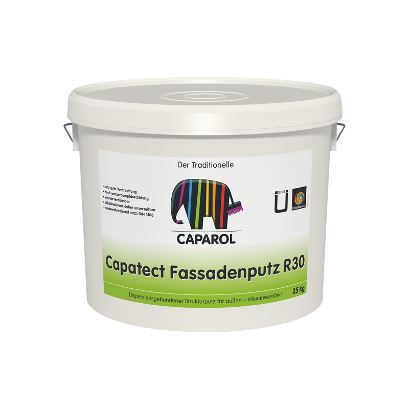 

Декоративная штукатурка Capatect-Fassadenputz R30 Weiß 25 кг Белая