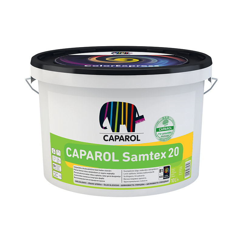 

Интерьерная краска Caparol Samtex 20 E.L.F. 10 л Белая