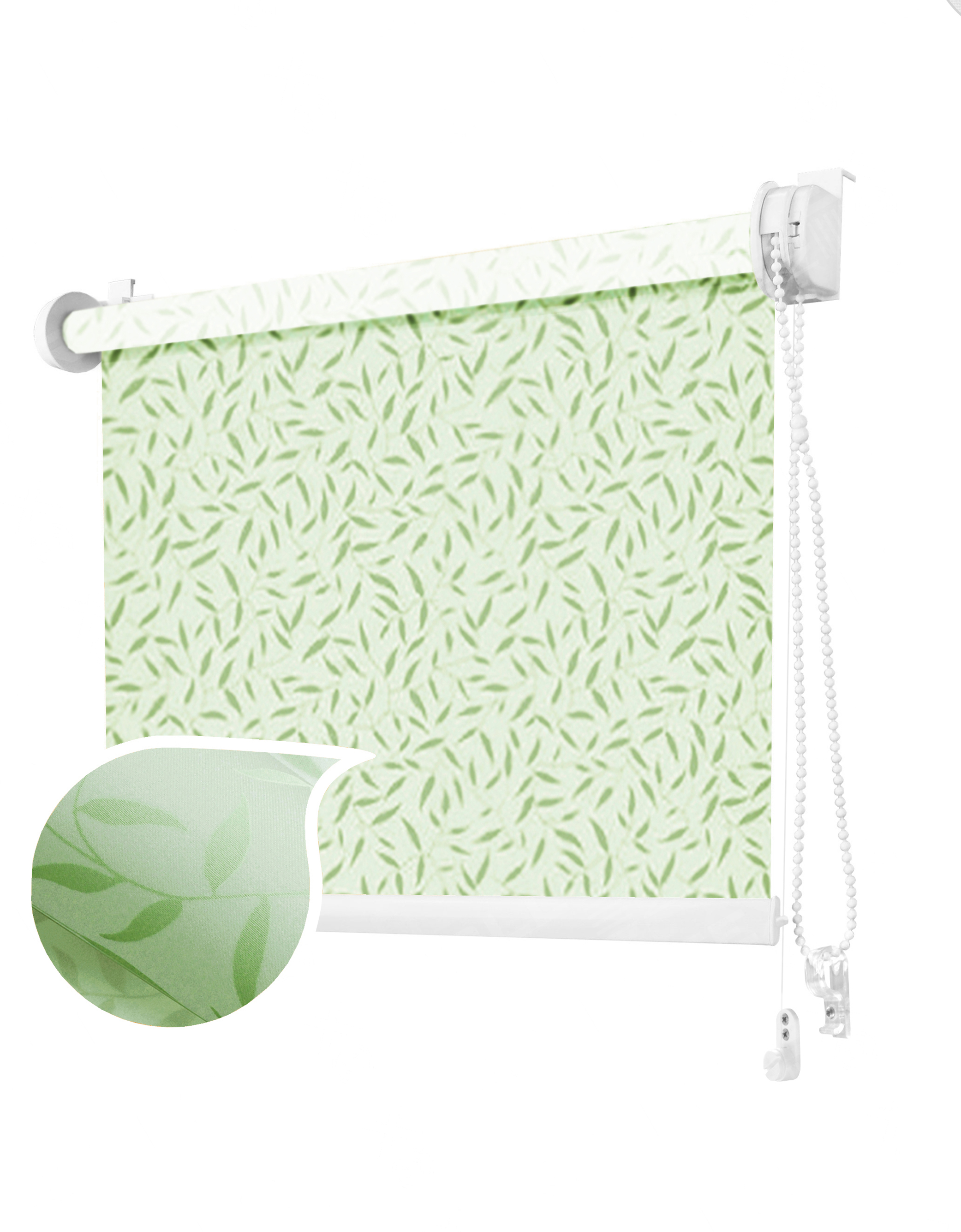 

Ролета тканевая ROLLOTEX Batik Mini 71х150 см Green