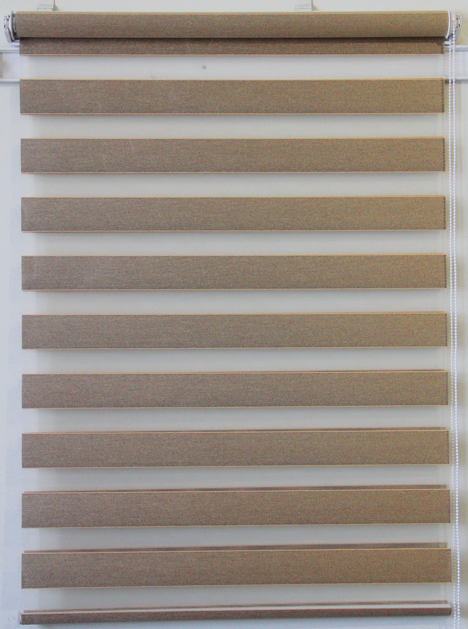 

Рулонная штора Miranda День-ночь ВН-113-3 блэкаут 97,5*130 см Золото