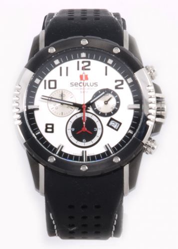 

Мужские наручные часы Seculus 4497.2.503 white-black, ss-ibp, silicon