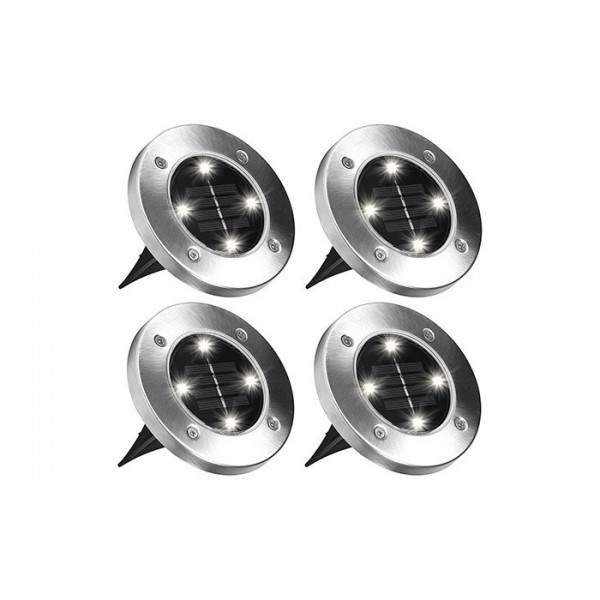 

Солнечные уличные светильники Wester для дома и сада Solar Disk Lights комплект из 4-х штук