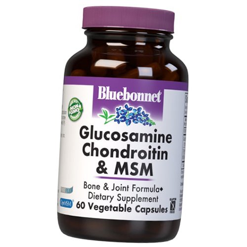 

Глюкозамин Хондроитин МСМ, Glucosamine Chondroitin Plus MSM, Bluebonnet Nutrition 60вегкапс (03393002)